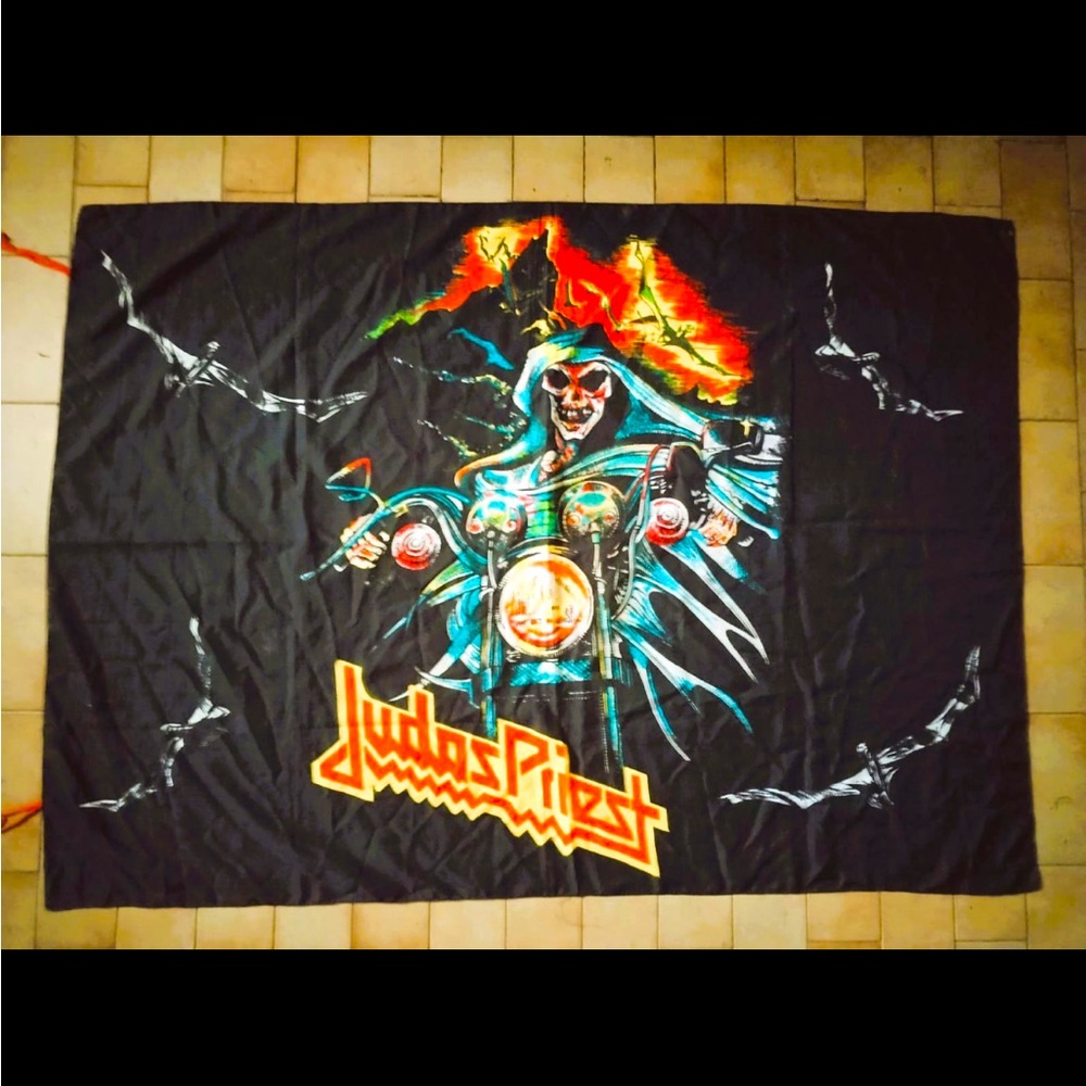 Vintage Judas Priest Death Rider Flag